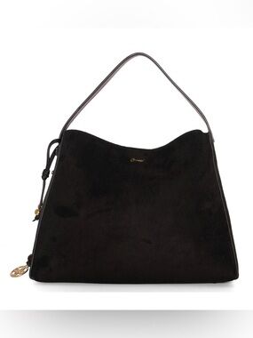 Grossi Solace Suede Top Handle Small Satchel Bag